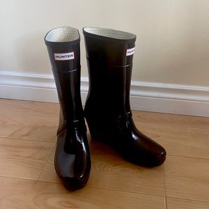 Hunter rain boots, wedge